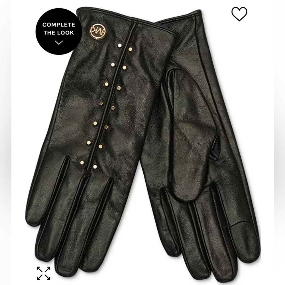 MICHAEL Women's Astor Studded Leather Tech Gloves